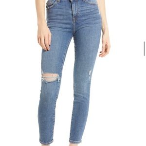 New Lovers + Friends Ricky‎ Ripped Skinny Jeans Blue sz 27
